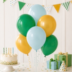 Mint Green, Gold & Green 12